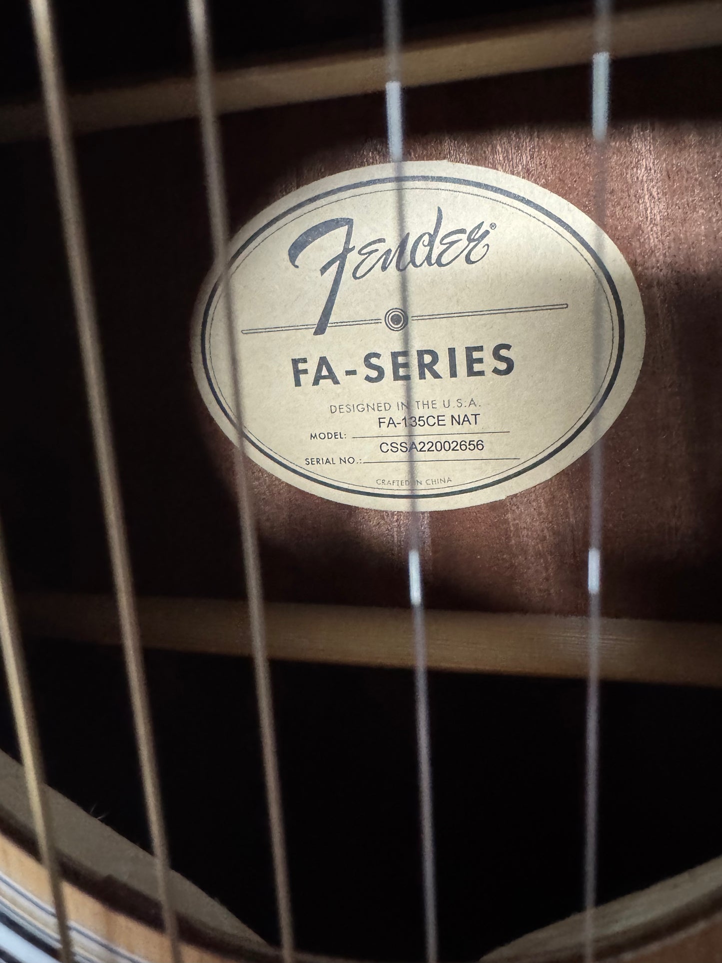 Fender like new FA-135CE NAT Electric